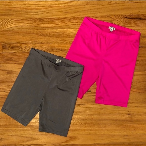 Pink Spandex Biker Shorts - Picture 1 of 2